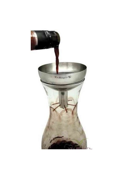 ▷ Décanteur de vin instantané, filtre et aère