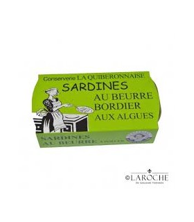 SARDINES BEURRE ALGUES BORDIER 115G