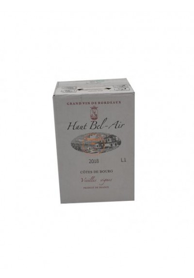 CHATEAU HAUT BEL AIR COTES DE BOURG AOC ROUGE BIB 5L