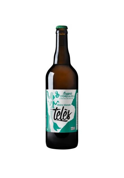 BIERE EMERAUDE DINARD "TELES" 75CL BLONDE