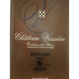 AOP Costières de Nîmes CHATEAU VESSIERE Rouge BIB 10L