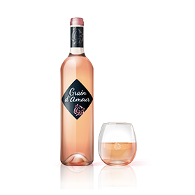 AOC BRULHOIS GRAIN D'AMOUR Rosé doux 75cl