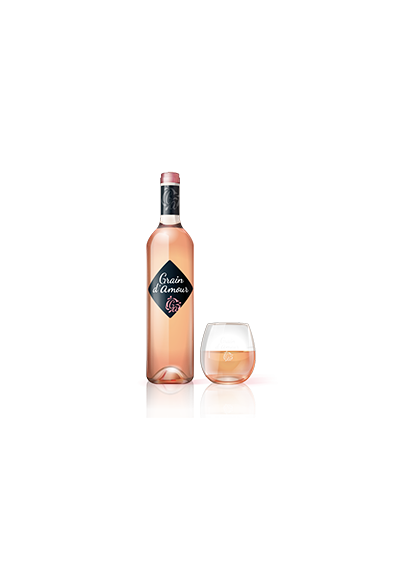 GRAIN D'AMOUR ROSE 75 CL